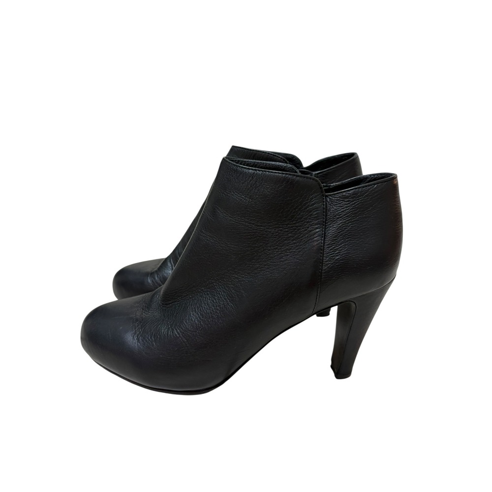 See by Chloe Black Leather Side Zip Heeled Ankle Booties - EU39.5 ~US9 - Picture 2 of 11
